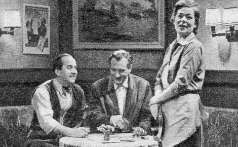 Foto: “Unser Rundfunk”, Nr. 21/1957, Seite 13; im Bild von links: Walter Lendrich, Rudolf Ulrich und Ellinor Vogel.