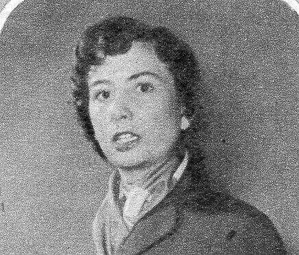 Foto: Gerhard Kindt, “Unser Rundfunk”, Nr. 18/1956, Seite 12; im Bild: Brigitte Olm als Apothekerin Irene Dehn