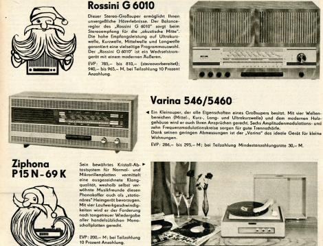 Rundfunk- und TV-Geräte sowie Plattenspieler von 1968 (Bild 2)